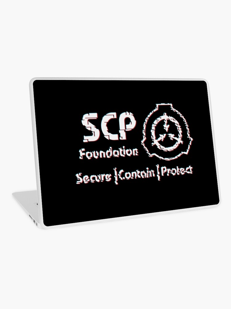 Scp Secure Contain Protect Glitch Laptop Skin By Rebellion 10 Redbubble