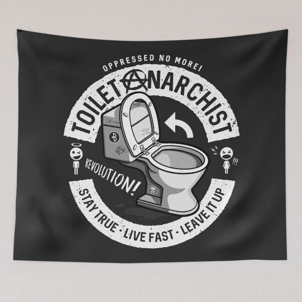 Item preview, Toilet Anarchist designed and sold by Lobotommy.