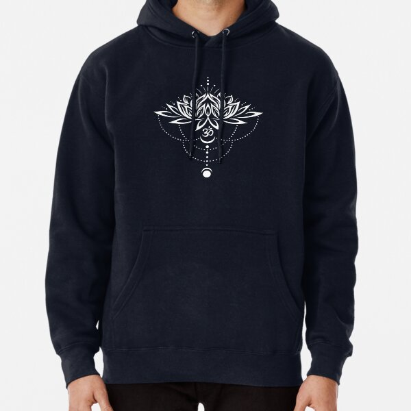 Item preview, Lotus, lotus flower with om symbol and moon. designed and sold by Christine Krahl.