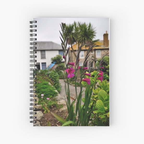 Flowers In a Border Spiral Notebook
