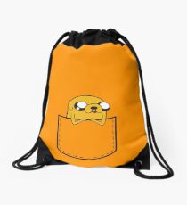 Adventure Time Pocket Jake Drawstring Bag