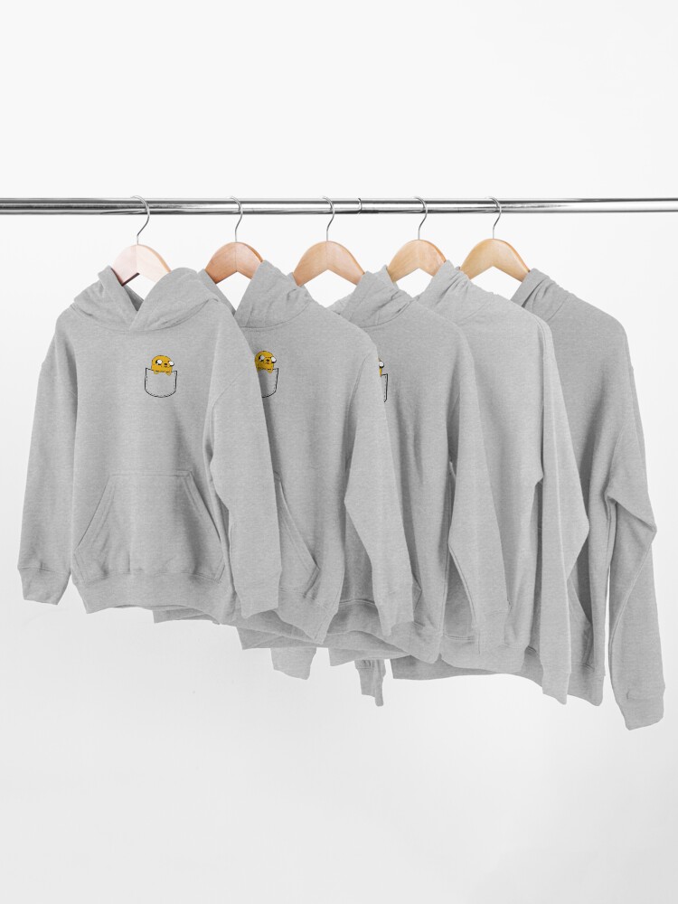 Alternate view of Adventure Time Pocket Jake Kids Pullover Hoodie