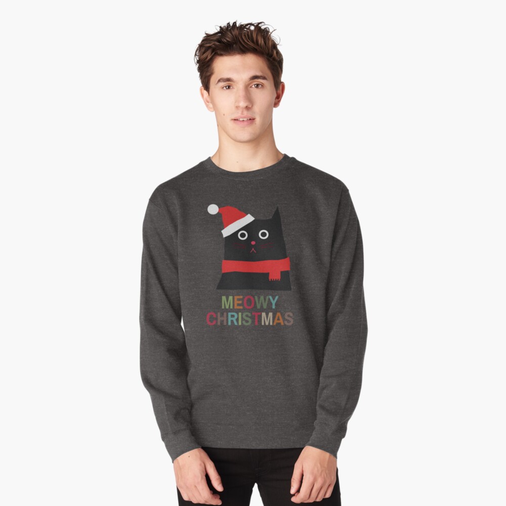 Meowy Christmas Pullover Sweatshirt
