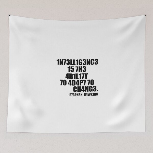 Item preview, INTELLIGENT STEPHEN HAWKING QUOTE! GIFT IDEA designed and sold by JamesandLuis.