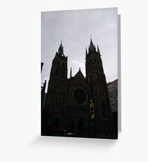 St. James United Church, Montreal, #chessproblem #chess #problem #playchess #chesspiece #chessset #chessmaster #chinesechess #chesstournament #gameofchess #chessboard #competition #sport #wood #vector Greeting Card