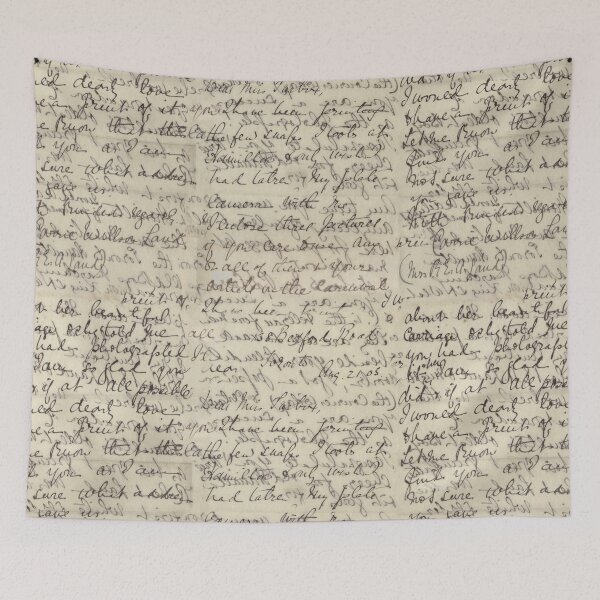 Item preview, Ancient Script Calligraphy Vintage Print designed and sold by YLArt.