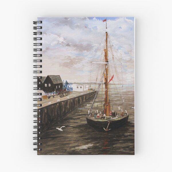 Item preview, The 'Greta' Kent Barge Entering Whitstable Harbour designed and sold by Juanita Newton.