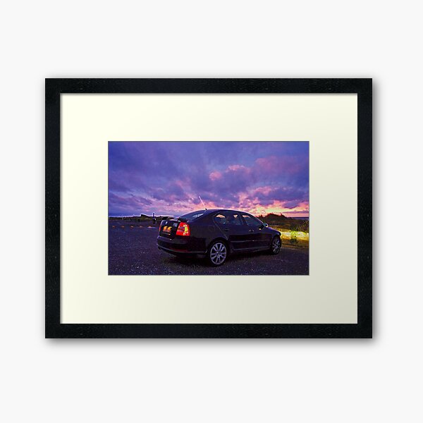Ravenmobile at Sunset Framed Art Print