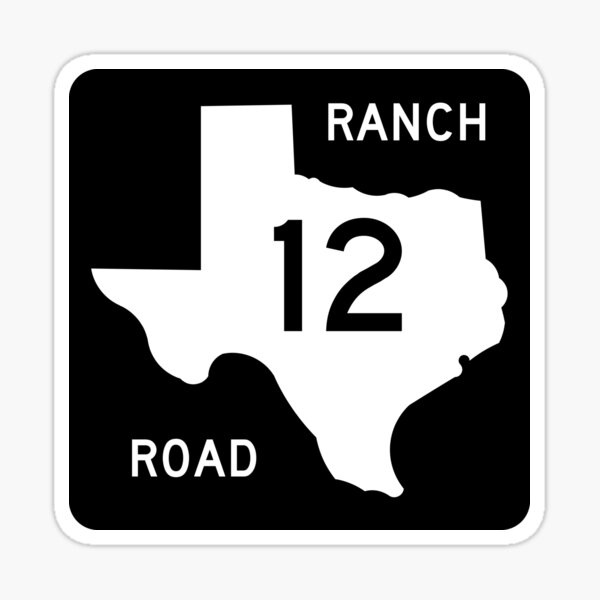 Item preview, Texas Ranch-to-Market Road RM 12 | United States Highway Shield Sign designed and sold by Transit Traveller.