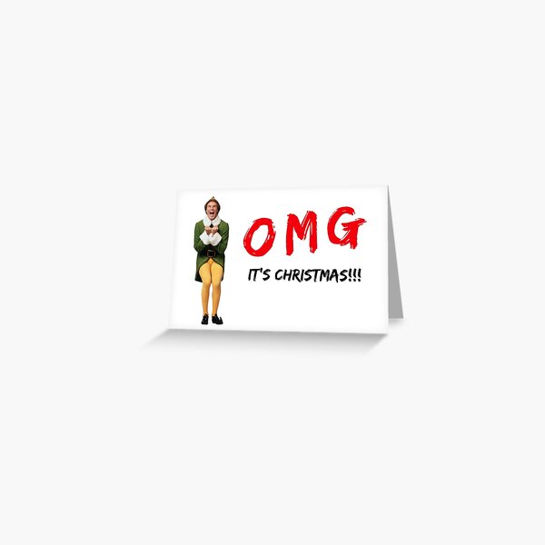 Will Ferrell Christmas card, Elf movie Greeting Card