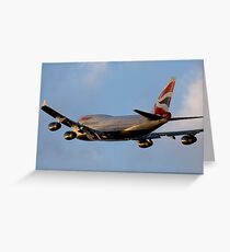 British Airways 747 Departure Greeting Card