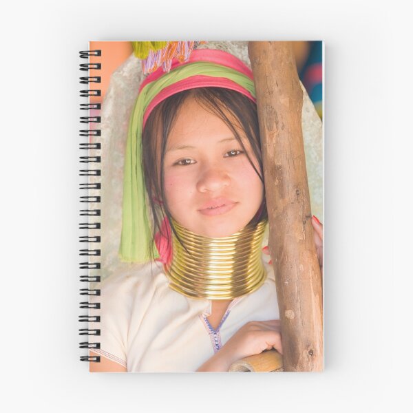 Item preview, Teenage Girl in the Long Neck Karen Tribe village in Thailand designed and sold by InterfaceImages.
