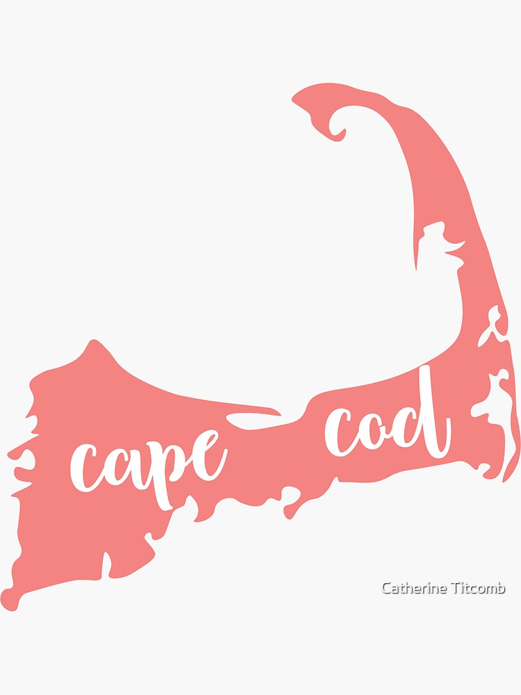 "Cape Cod Map sticker" Sticker by Redbubble