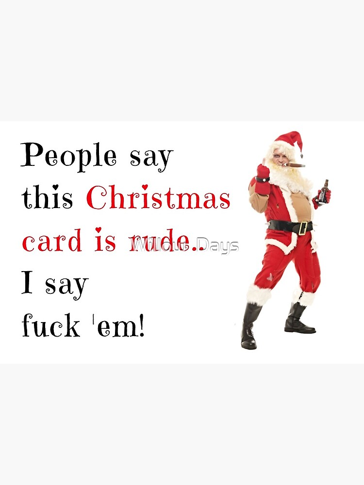 Funny Rude Christmas Card For Her Wife Girlfriend Partner Sister Best Friend BFF