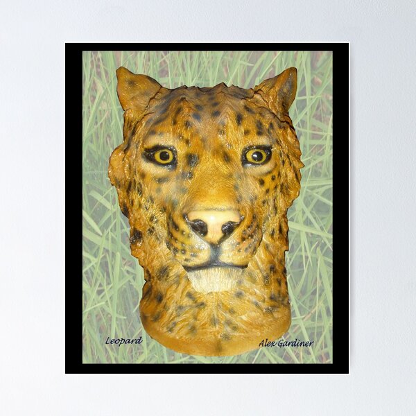 Leopard Sculpture Poster