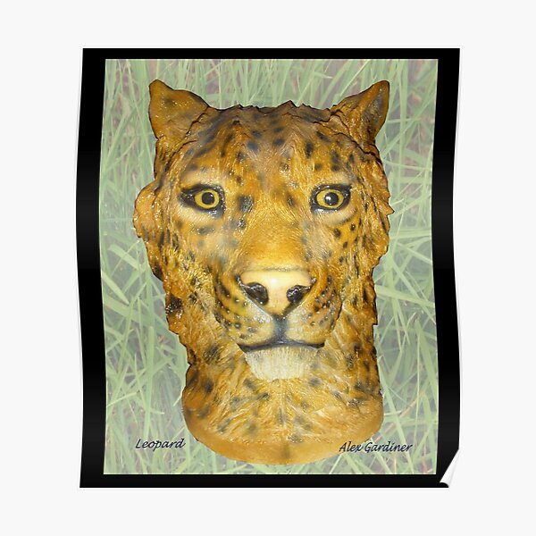 Leopard Sculpture Poster