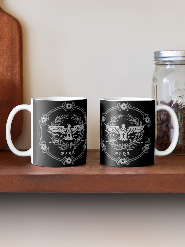 The Roman Empire Aquila Eagle Spqr Emblem Coffee Mug For Sale By Enigmaart Redbubble