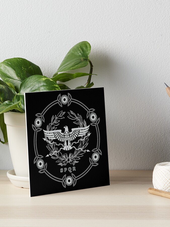 The Roman Empire Aquila Eagle Spqr Emblem Art Board Print For Sale By Enigmaart Redbubble