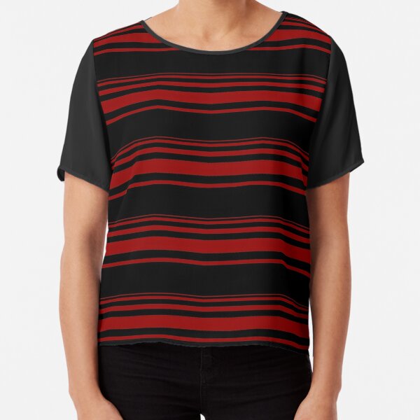 Camiseta de Rayas Rojas y Negras para Hombre y Mujer – Derayas.jpg