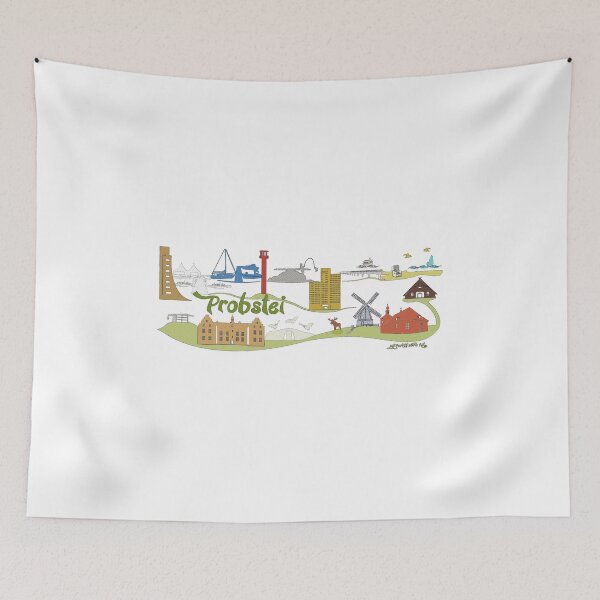 Item preview, Probsteier Skyline Multicolored Dots designed and sold by Kentala.