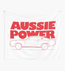 Aussie Power - Valiant Charger (Red) Wall Tapestry