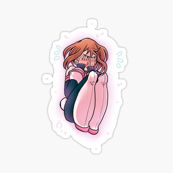 "Blushing Uraraka" Sticker for Sale by LTShady Redbubble