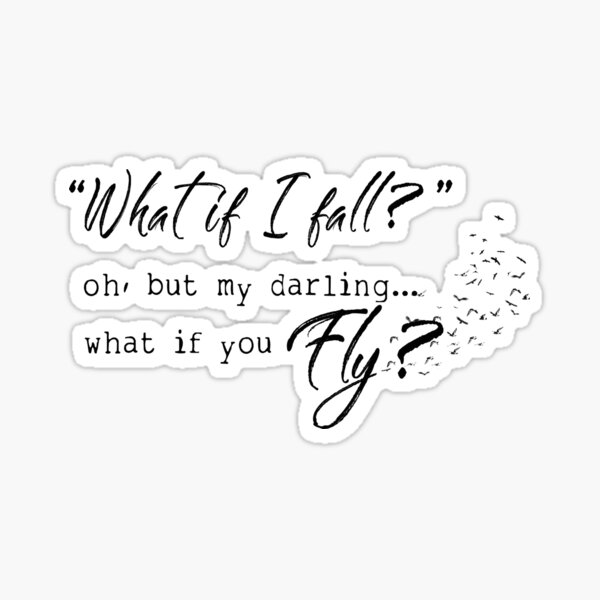 What if you Fly? Sticker