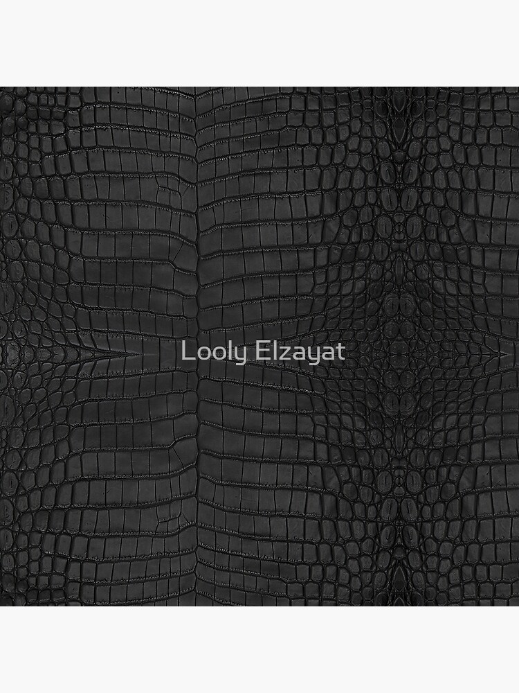 Black Crocodile Leather Print Wallpaper by Looly Elzayat