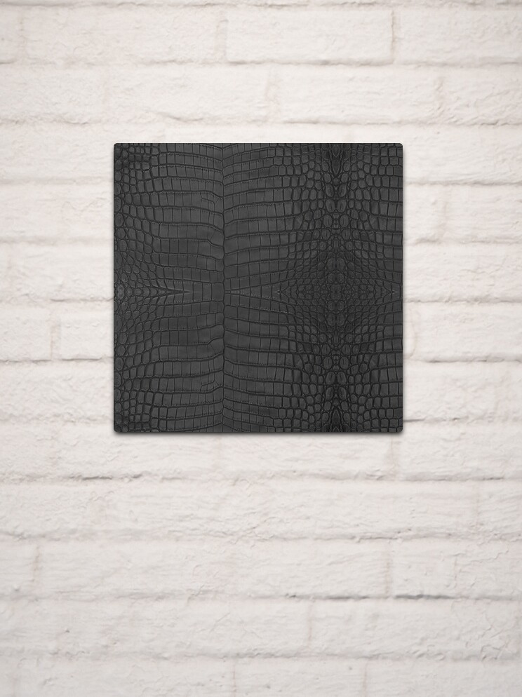 Black Crocodile Leather Print Wallpaper by Looly Elzayat