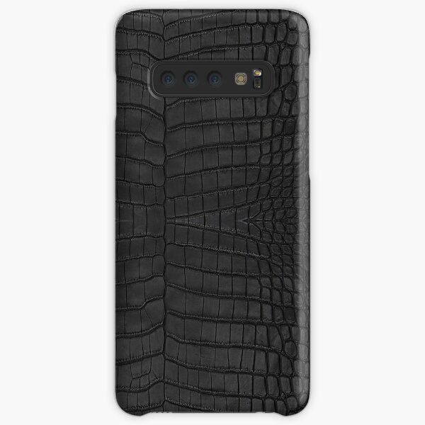 Black Crocodile Skin Samsung Galaxy Snap Case