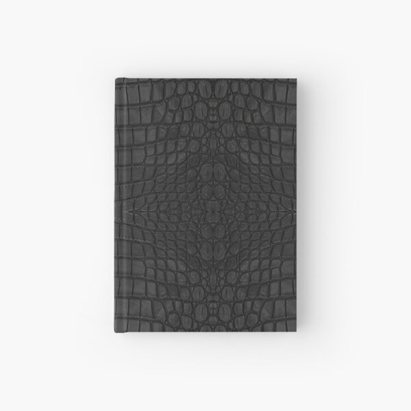 Black Crocodile Skin Hardcover Journal
