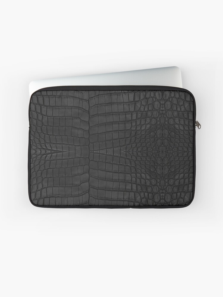 Black Crocodile Leather Print by Looly Elzayat on Laptop Sleeve Laptop Sleeve Black Crocodile Leather Print by Looly Elzayat on Laptop Sleeve Laptop Sleeve