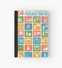 24 TIPS TO OVERCOME PROCRASTINATION Hardcover Journal