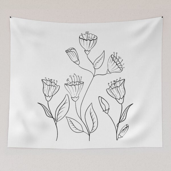 Item preview, Flowers Line Art designed and sold by GraphicsbyNel.