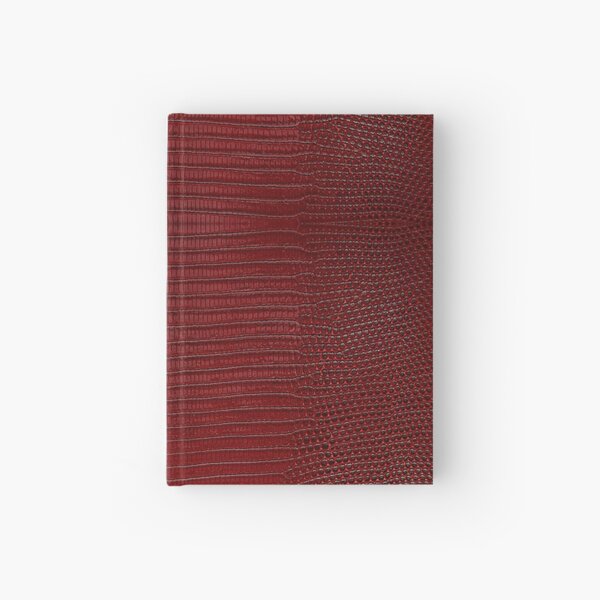 Red Lizard Leather Skin Hardcover Journal