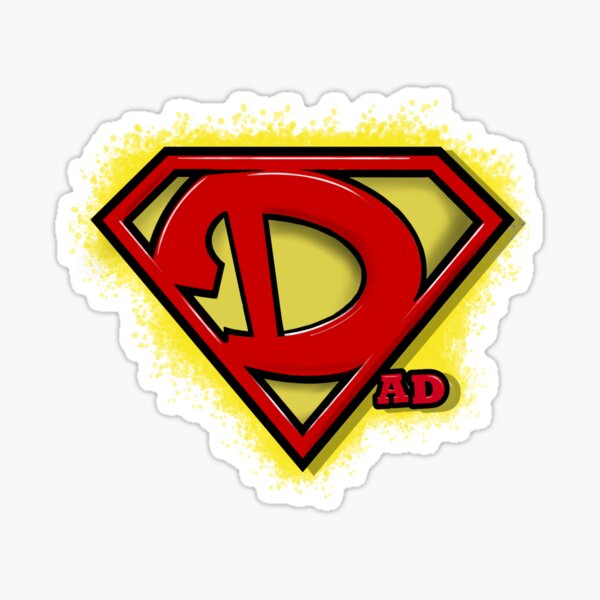 Dad Superhero - Diseño de UMD Pegatina