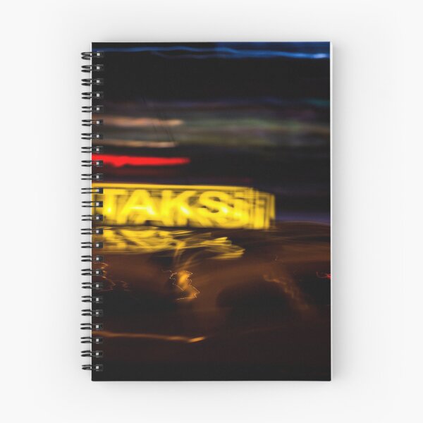 Item preview, Turkish TAXI in a long exposure picture in night time- photography designed and sold by carlotoffolo.