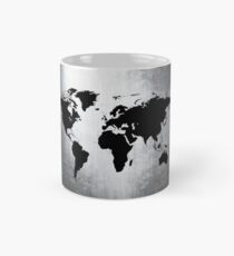 Taza clásica World Map Metal