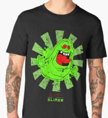Slimer Retro Japanese Ghostbusters Men's Premium T-Shirt