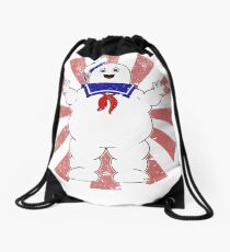 Stay Puft Retro Japanese Ghostbusters Drawstring Bag