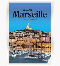 SHIP PARIS LYON MARSEILLE MEDITERRANEAN STEAM BOAT FRANCE VINTAGE POSTER REPRO