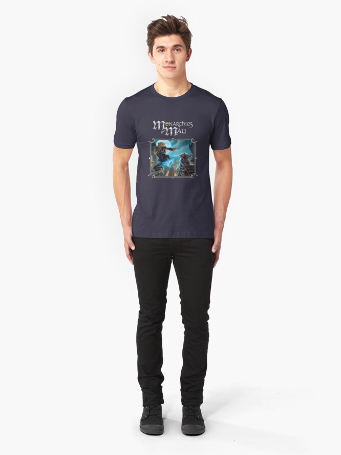 Alternate view of Monarchies of Mau Cover Art Slim Fit T-Shirt