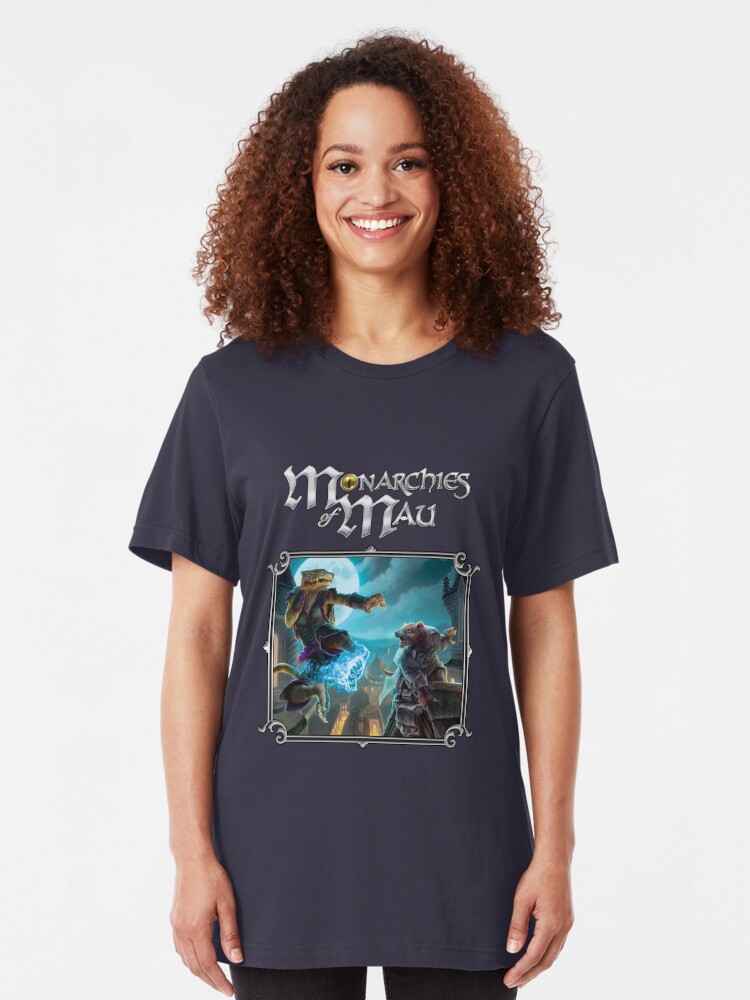 Alternate view of Monarchies of Mau Cover Art Slim Fit T-Shirt