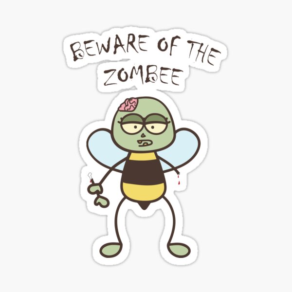 Item preview, Funny Bee Zombie designed and sold by PepaAnaRB.