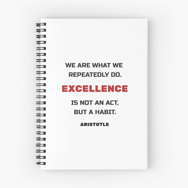 Item preview, Excellence is not an act but a habit - Aristotle Greek philosophy quote designed and sold by Inspirationmotivation.