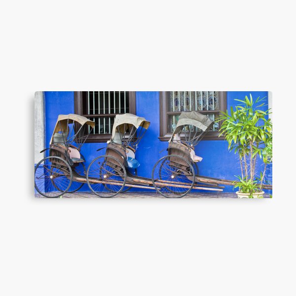 Rickshaws - Penang Metal Print