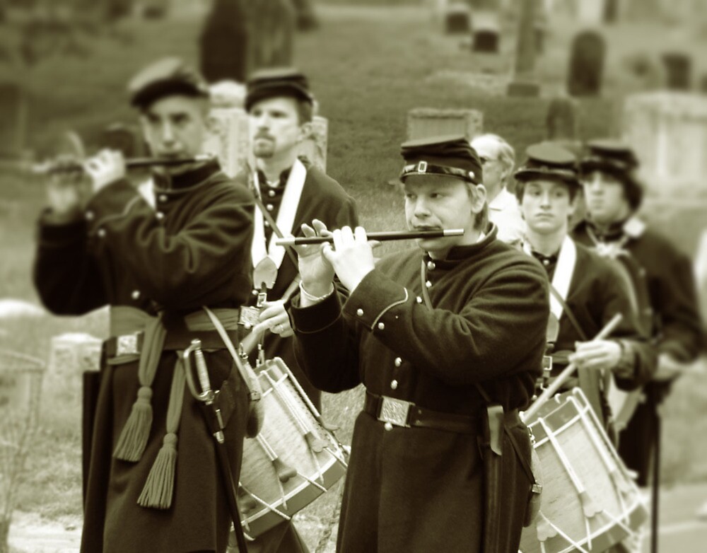 "Drum and Fife Civil War" by andytechie Redbubble