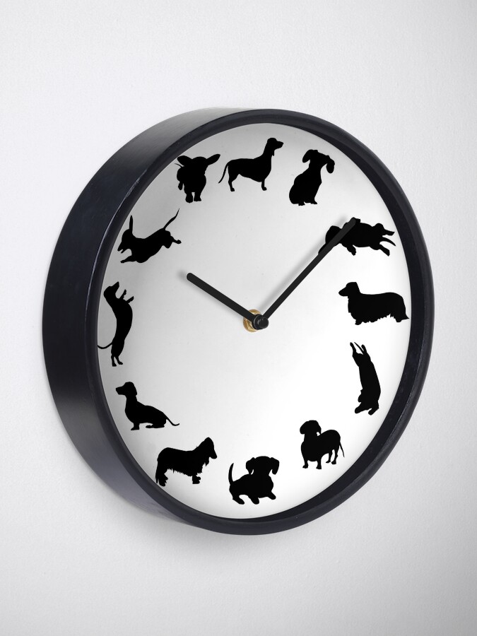 Discover It's dachshund Wall Clock
