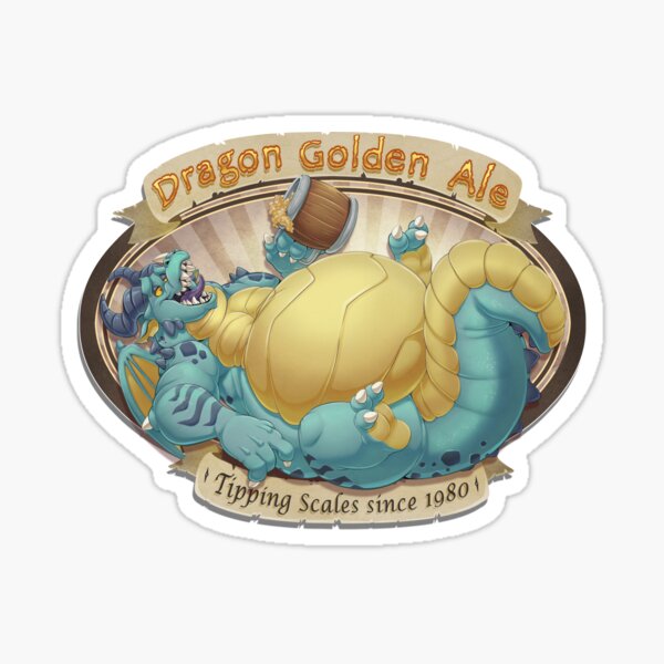 Dragon Ale (BLUE) Sticker