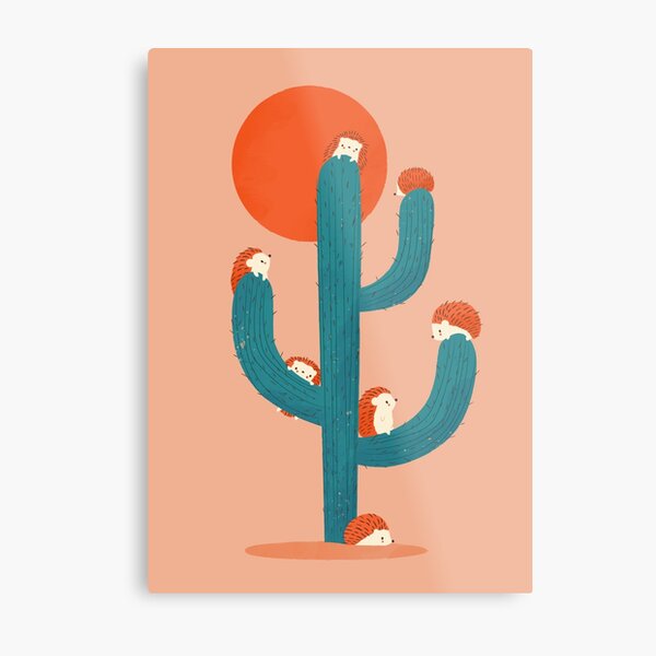 Prickly Metal Print